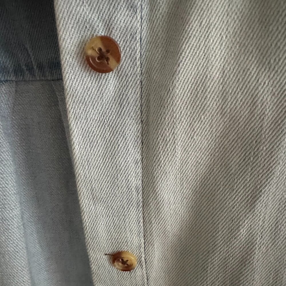 Favorite Daughter Boyfriend Denim Botton-Up Shirt XL - Picture 5 of 6